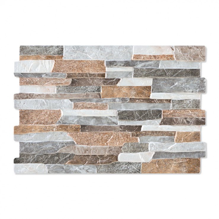 Vægflise Ledgestone Grafito Mat 34x50 cm-0